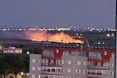 Incendio nei pressi dell’uscita Barberini della SS16
