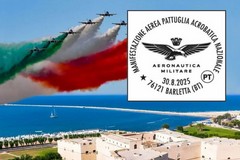 Uno speciale annullo filatelico per le Frecce Tricolori a Barletta