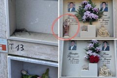 Furti al cimitero di Barletta: rubata statuetta di San Giuseppe da una lapide