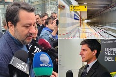 Il ministro Matteo Salvini ad Andria per il sopralluogo tecnico alla nuova stazione centrale