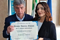Giovani eccellenze barlettane a Palazzo di Città.  Il sindaco Cannito incontra Marianna Bracco