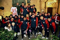 “Christmas party in biancorosso”, i calciatori dell’ASD Barletta 1922 insieme a "Divine del Sud"