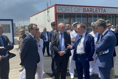Il ministro dell'Ambiente Gilberto Picchetto Fratin in visita al porto di Barletta