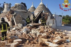 Crolla trullo a Cisternino, al suo interno una coppia di Barletta rimasta illesa