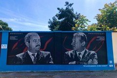 Lo street artist barlettano Rizek firma il murale della legalità a Bari