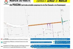 Cambierà la viabilità in via Prascina: ecco i nuovi sensi