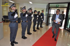 Guardia di Finanza Barletta, visita del Procuratore di Trani Nitti