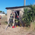 Cade in un pozzo in via Foggia a Barletta, intervengono i Vigili del Fuoco