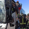 Incidente sulla Barletta-Canosa, soccorsi bambini su un autobus