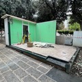 Chioschi dei giardini De Nittis, quasi ultimata la rimozione