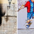 Incendio in via del Duomo: bruciato telo commemorativo di Ronaldinho