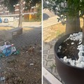 Festa patronale, vandali in azione durante la notte: danneggiata l'area esterna di un ristorante a Barletta