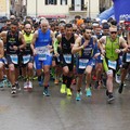 Duathlon della Disfida 2019, le immagini della partenza sotto la pioggia