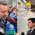 Il ministro Matteo Salvini ad Andria per il sopralluogo tecnico alla nuova stazione centrale