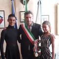 Il sindaco Cannito incontra i campioni di danza sportiva Ilaria e Giovanni Tesse