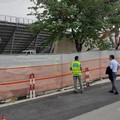 Stadio “Puttilli” di Barletta, comincia l’abbattimento del muro di cinta