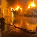 Incendio nella notte alla Dalena Ecologia di Barletta