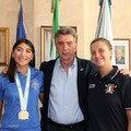 Il plauso del sindaco alle campionesse barlettane Maria Lanciano e Federica Chisena