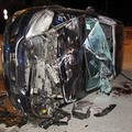 Ribaltata auto su via Trani, due donne gravemente ferite