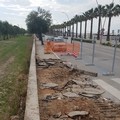 Litoranea di Ponente, in corso i lavori per il rifacimento dei marciapiedi