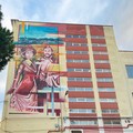 Il  "Garrone " di Barletta si colora con un murale dedicato ai coniugi De Nittis