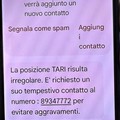 Tentativi di truffe con SMS ingannevoli su presunte irregolarità TARI