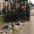 Rimossi cumuli di spazzatura in via Vecchia per Canosa