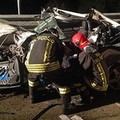 Pauroso incidente sulla SS16bis, Mercedes completamente distrutta