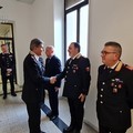 Il Generale Del Monaco in visita alla compagnia Carabinieri di Barletta
