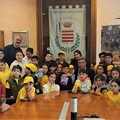Il sindaco Cannito ha accolto a Palazzo di città gli alunni della  "Fraggianni "