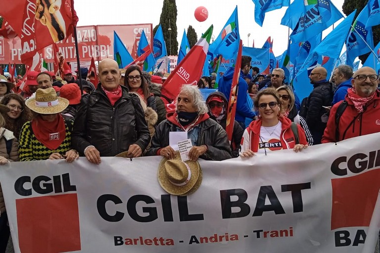 Cgil Bat alla manifestazione del aprile a Roma