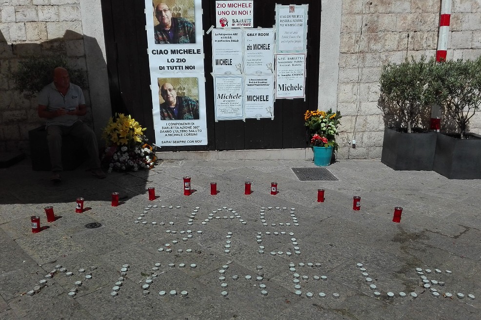 Michele Corsini da Barletta un sorriso genuino alla Cattedrale