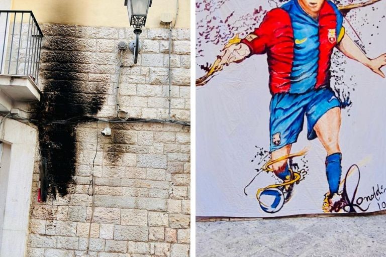 Incendio in via del Duomo