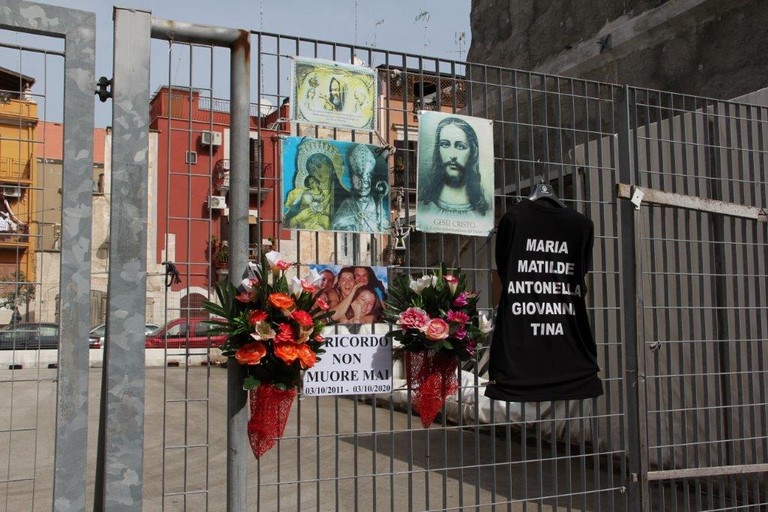 Commemorazione vittime crollo via Roma