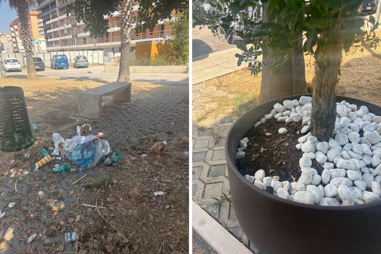 Danneggiata l'area esterna di un ristorante a Barletta