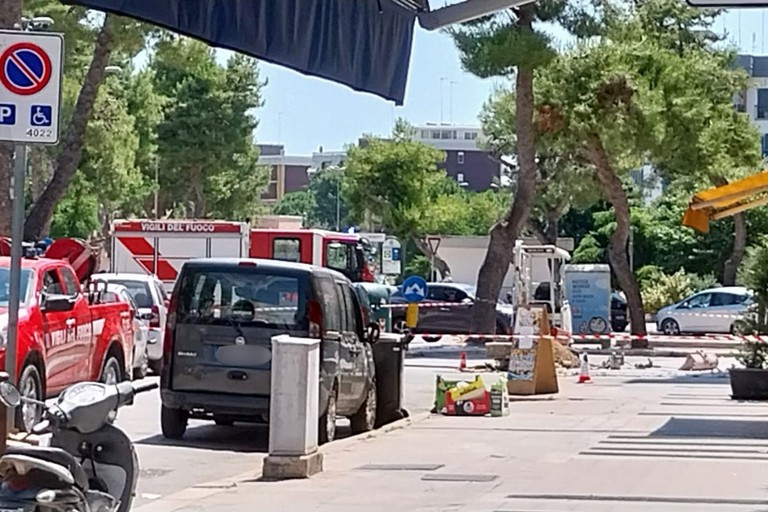 Fuga di gas in via Enrico Fermi a Barletta