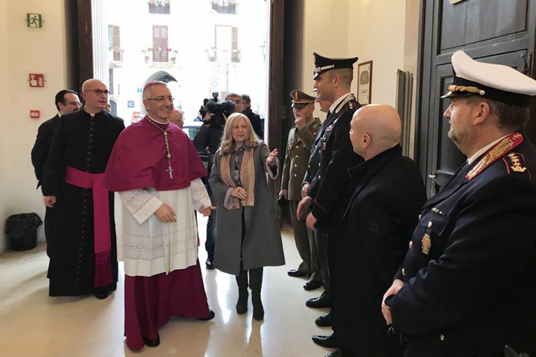 La prima visita dell'arcivescovo Leonardo D'Ascenzo a Barletta