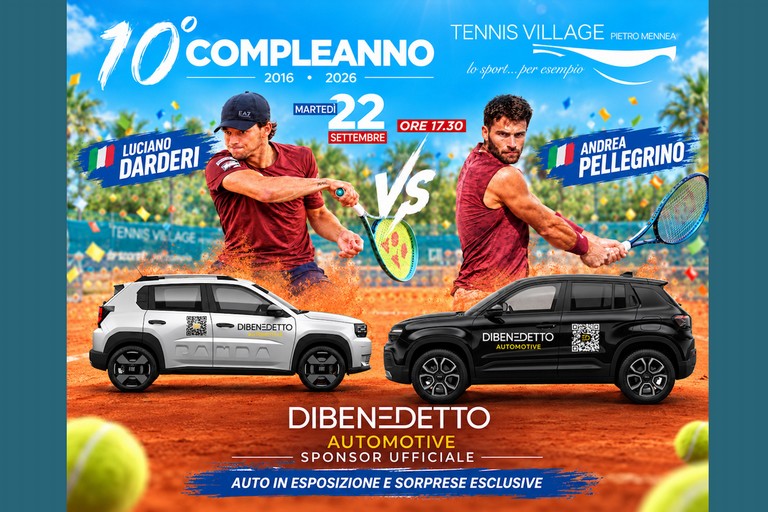 Dibenedetto Automotive sponsor ufficiale del 10° anniversario del Tennis Village Pietro Mennea