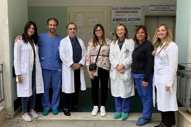Equipe Cardio con la paziente