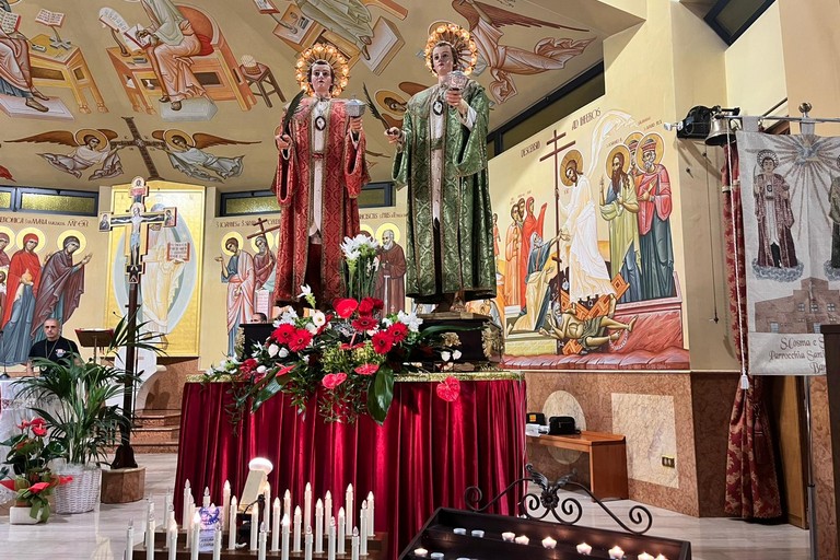 Santi Medici Cosma e Damiano: grande partecipazione per la Festa Parrocchiale al Santissimo Crocifisso. <span>Foto Valentina Paolillo</span>
