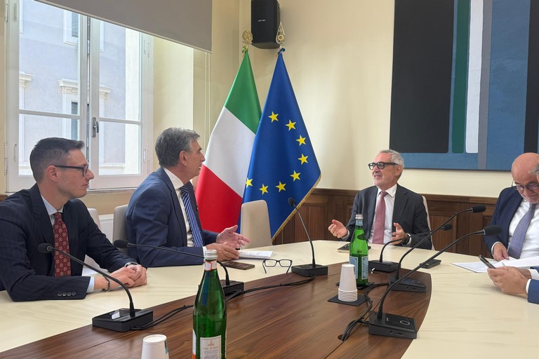 Braccio di Levante, Cannito e Grimaldi a Roma