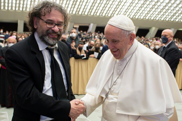 Francesco Lotoro e Papa Francesco - Credit: Vatican Media