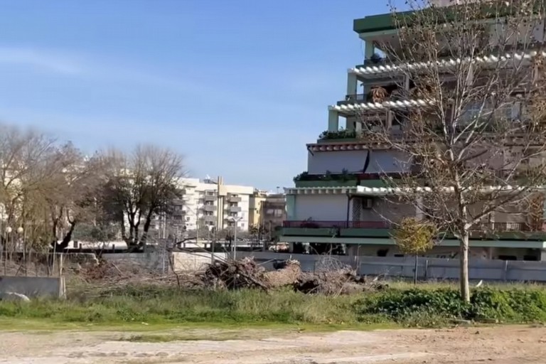 L’area del parcheggio interrato di via Vittorio Veneto