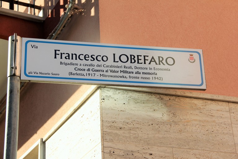 Intitolata una strada a Francesco Lobefaro