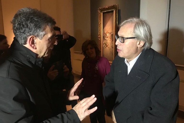 Mostra Boldini a Barletta, ieri la visita di Vittorio Sgarbi