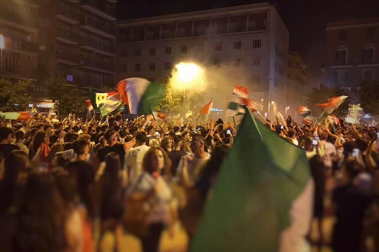 Italia campione d'Europa, festa in Piazza Moro