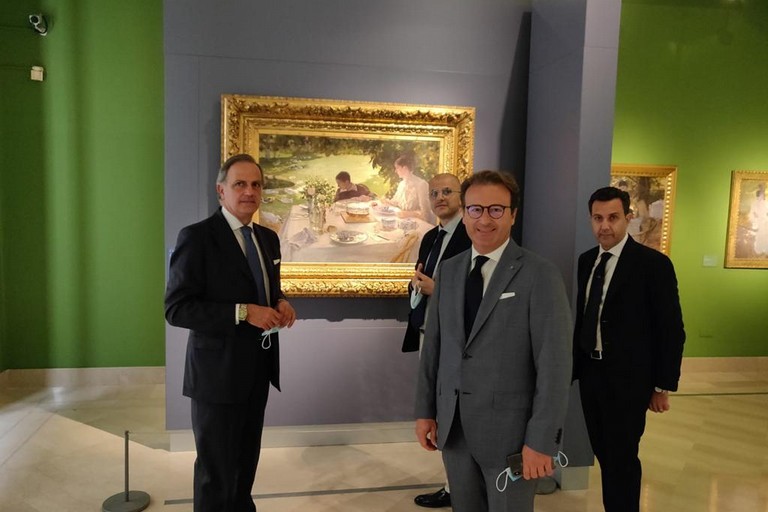 Visita a Barletta del senatore Giuseppe Moles