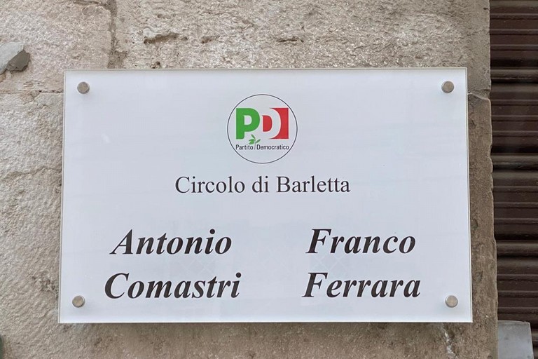 Il circolo barlettano del PD intitolato ad Antonio Comastri e Franco Ferrara