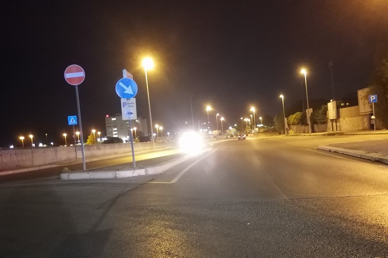 Strada verso ospedale