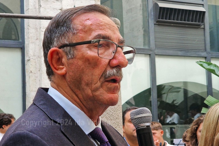 Bernardo Lodispoto alla cerimonia di inaugurazione dell'Ufficio Scolastico Provincia Bat a Barletta. <span>Foto Ida Vinella</span>